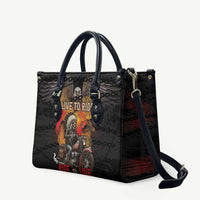 Indian Motorcycle Leather Bag Live To Ride Skull Biker Native American - Wonder Print Shop