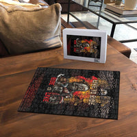 Indian Motorcycle Puzzle Live To Ride Skull Biker Native American - Wonder Print Shop