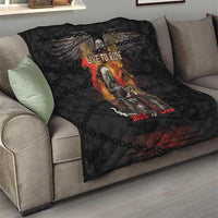 Indian Motorcycle Quilt Live To Ride Skull Biker Native American - Wonder Print Shop