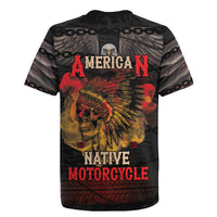 Indian Motorcycle Rugby Jersey Live To Ride Skull Biker Native American - Wonder Print Shop