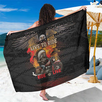 Indian Motorcycle Sarong Live To Ride Skull Biker Native American - Wonder Print Shop