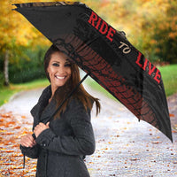 Indian Motorcycle Umbrella Live To Ride Skull Biker Native American - Wonder Print Shop