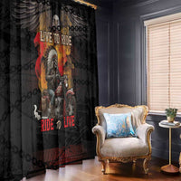 Indian Motorcycle Window Curtain Live To Ride Skull Biker Native American - Wonder Print Shop