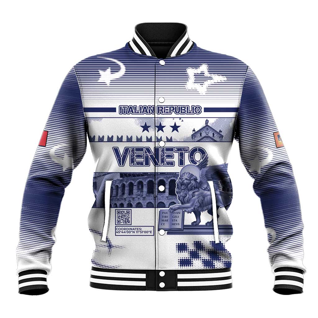 Personalized Italy Veneto Baseball Jacket Lion Saint Mark Of Venetian Republic - Wonder Print Shop