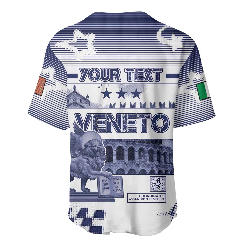 Personalized Italy Veneto Baseball Jersey Lion Saint Mark Of Venetian Republic - Wonder Print Shop