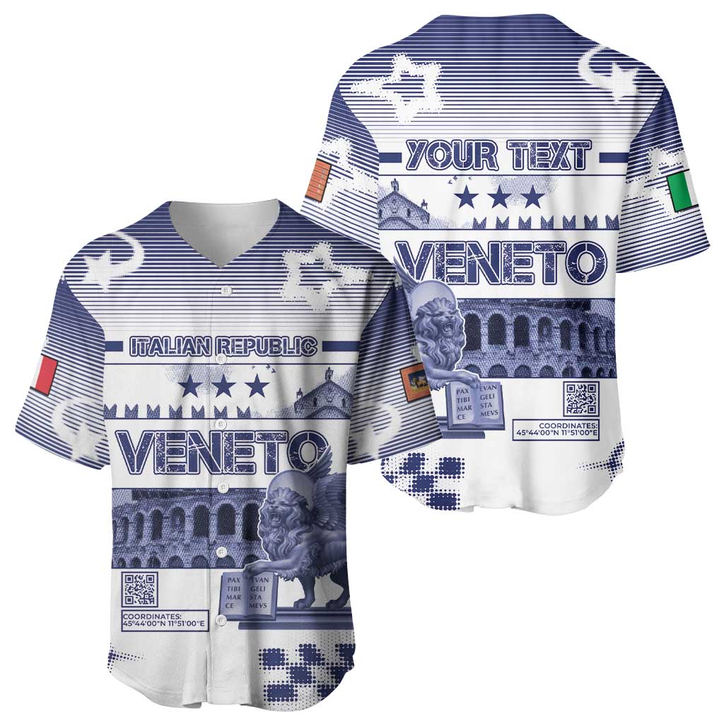 Personalized Italy Veneto Baseball Jersey Lion Saint Mark Of Venetian Republic - Wonder Print Shop