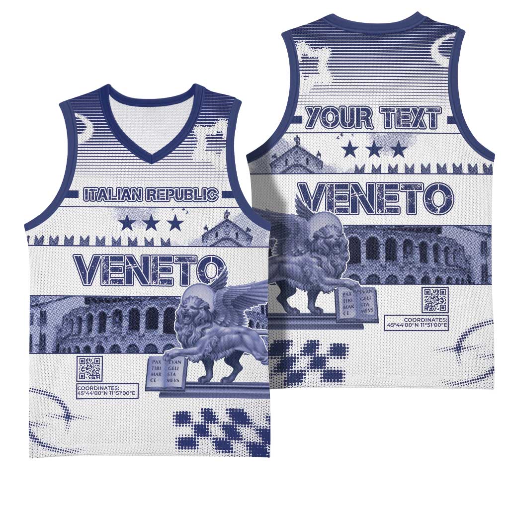Personalized Italy Veneto Basketball Jersey Lion Saint Mark Of Venetian Republic - Wonder Print Shop