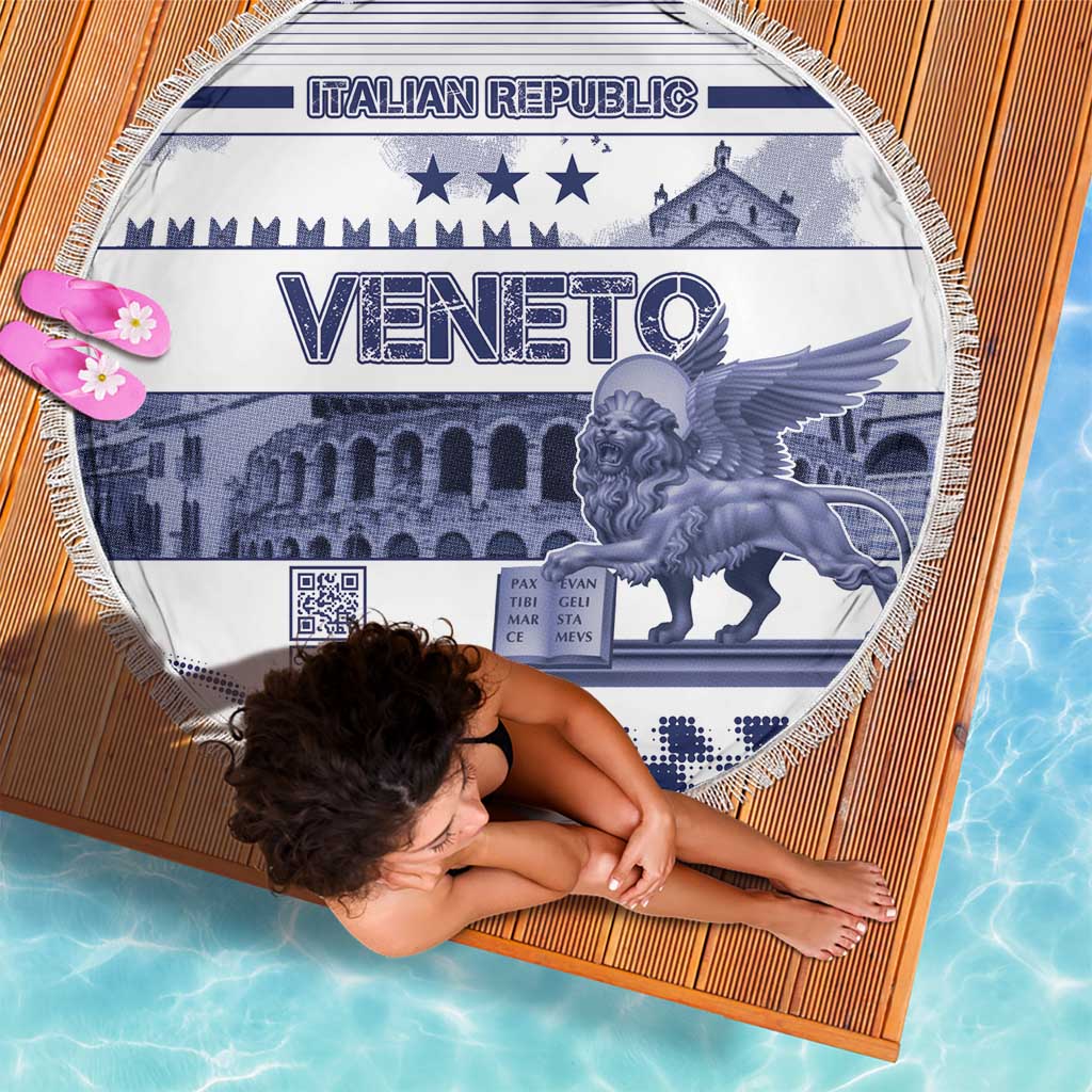Italy Veneto Beach Blanket Lion Saint Mark Of Venetian Republic - Wonder Print Shop