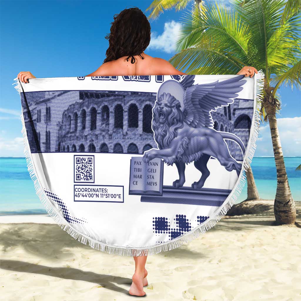 Italy Veneto Beach Blanket Lion Saint Mark Of Venetian Republic - Wonder Print Shop