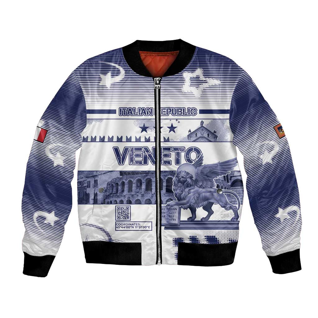 Personalized Italy Veneto Bomber Jacket Lion Saint Mark Of Venetian Republic - Wonder Print Shop