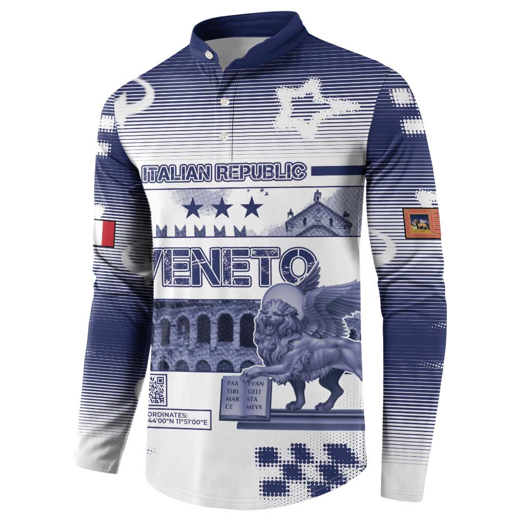 Personalized Italy Veneto Button Sweatshirt Lion Saint Mark Of Venetian Republic - Wonder Print Shop