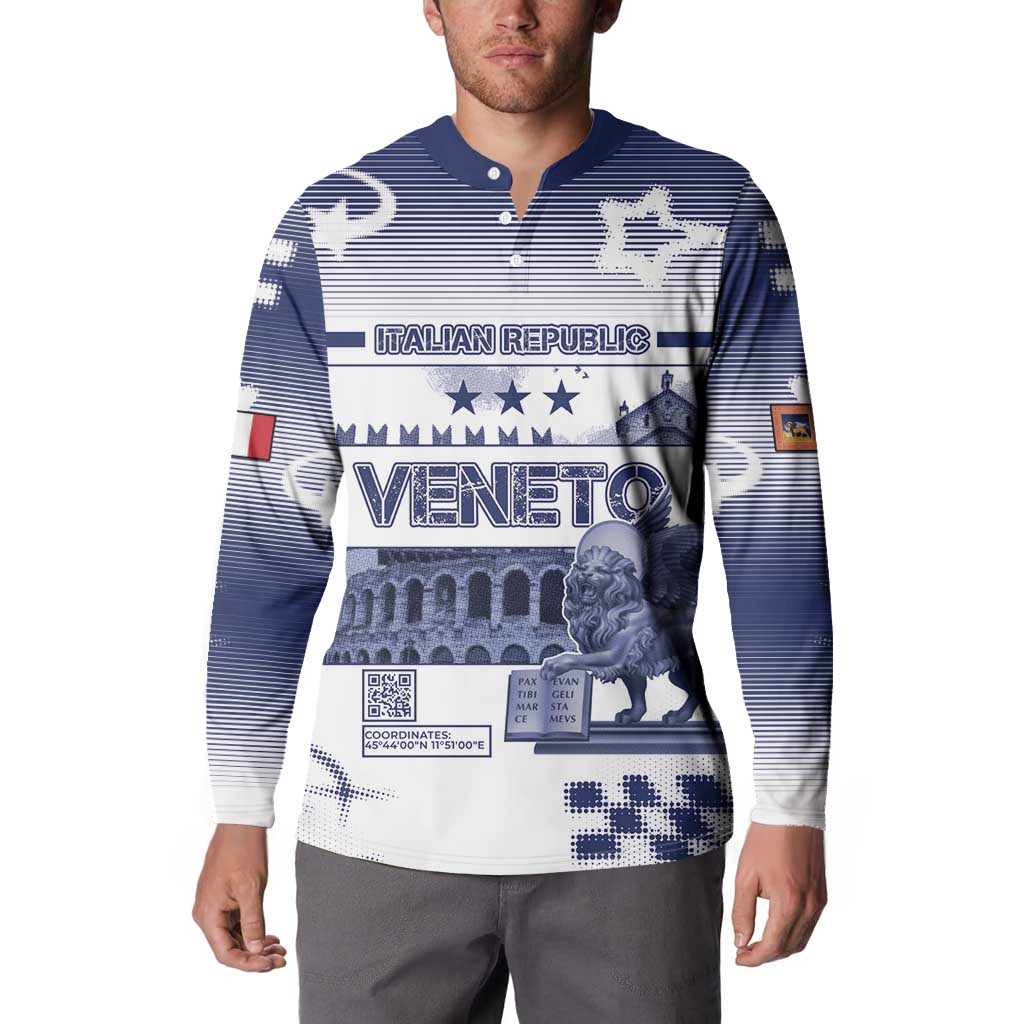 Personalized Italy Veneto Button Sweatshirt Lion Saint Mark Of Venetian Republic - Wonder Print Shop