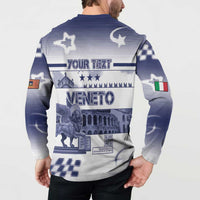 Personalized Italy Veneto Button Sweatshirt Lion Saint Mark Of Venetian Republic - Wonder Print Shop