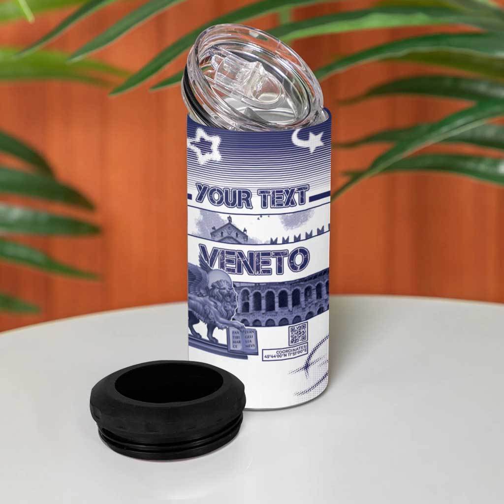 Personalized Italy Veneto 4 in 1 Can Cooler Tumbler Lion Saint Mark Of Venetian Republic - Wonder Print Shop