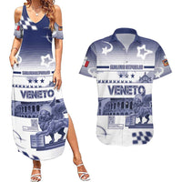 Personalized Italy Veneto Couples Matching Summer Maxi Dress and Hawaiian Shirt Lion Saint Mark Of Venetian Republic - Wonder Print Shop