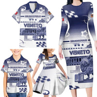 Personalized Italy Veneto Family Matching Long Sleeve Bodycon Dress and Hawaiian Shirt Lion Saint Mark Of Venetian Republic - Wonder Print Shop