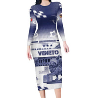 Personalized Italy Veneto Family Matching Long Sleeve Bodycon Dress and Hawaiian Shirt Lion Saint Mark Of Venetian Republic - Wonder Print Shop