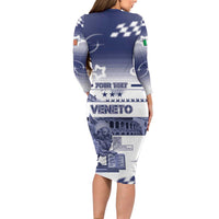 Personalized Italy Veneto Family Matching Long Sleeve Bodycon Dress and Hawaiian Shirt Lion Saint Mark Of Venetian Republic - Wonder Print Shop