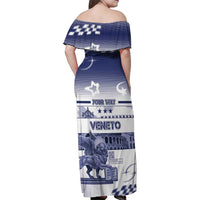Personalized Italy Veneto Family Matching Off Shoulder Maxi Dress and Hawaiian Shirt Lion Saint Mark Of Venetian Republic - Wonder Print Shop