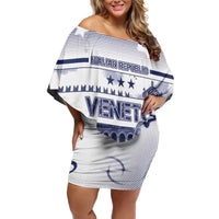 Personalized Italy Veneto Family Matching Off Shoulder Short Dress and Hawaiian Shirt Lion Saint Mark Of Venetian Republic - Wonder Print Shop