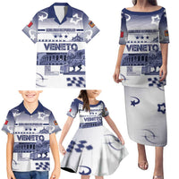 Personalized Italy Veneto Family Matching Puletasi and Hawaiian Shirt Lion Saint Mark Of Venetian Republic - Wonder Print Shop