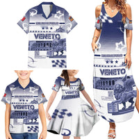 Personalized Italy Veneto Family Matching Summer Maxi Dress and Hawaiian Shirt Lion Saint Mark Of Venetian Republic - Wonder Print Shop
