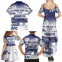 Personalized Italy Veneto Family Matching Summer Maxi Dress and Hawaiian Shirt Lion Saint Mark Of Venetian Republic - Wonder Print Shop