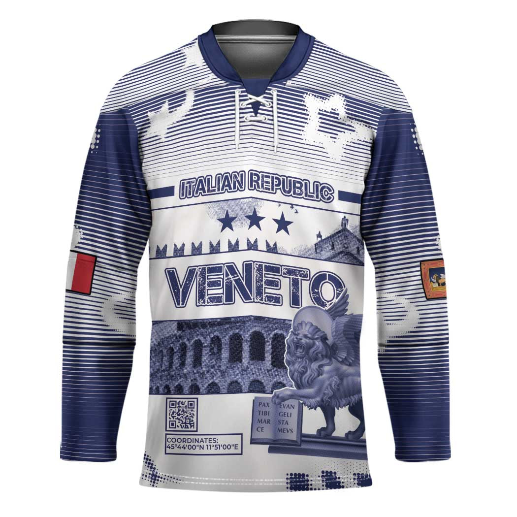 Personalized Italy Veneto Hockey Jersey Lion Saint Mark Of Venetian Republic - Wonder Print Shop