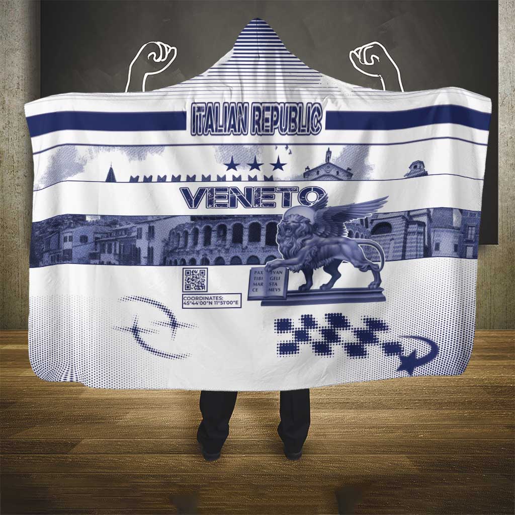 Italy Veneto Hooded Blanket Lion Saint Mark Of Venetian Republic - Wonder Print Shop