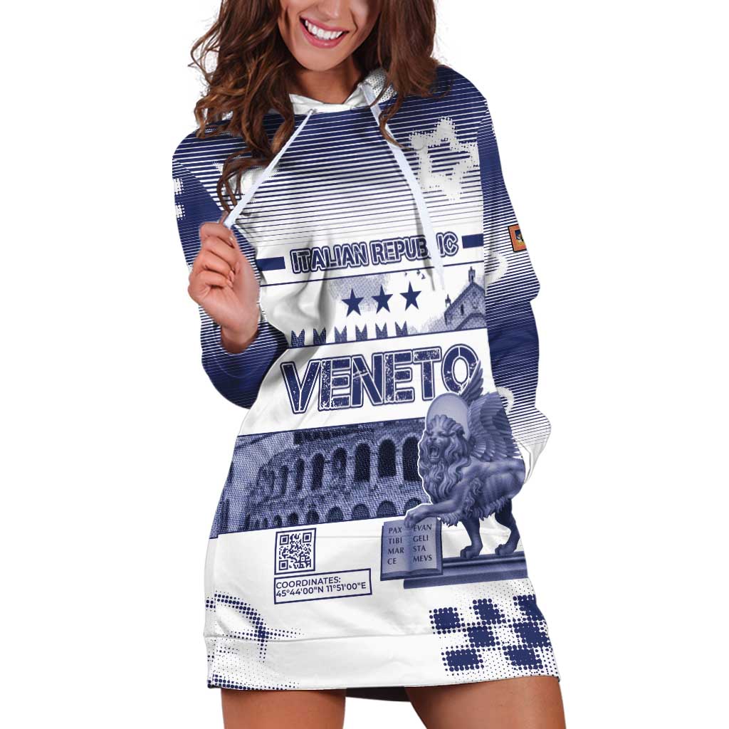 Personalized Italy Veneto Hoodie Dress Lion Saint Mark Of Venetian Republic - Wonder Print Shop