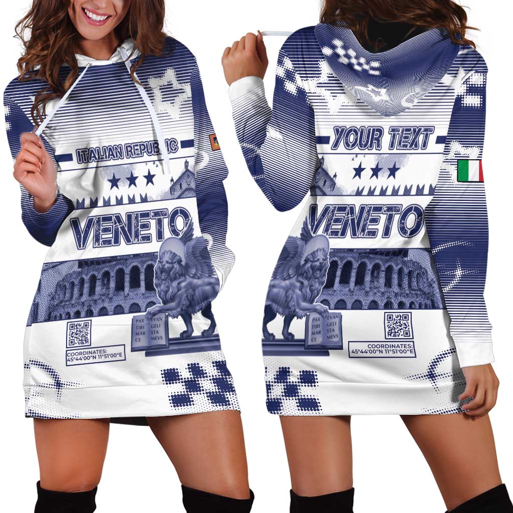 Personalized Italy Veneto Hoodie Dress Lion Saint Mark Of Venetian Republic - Wonder Print Shop