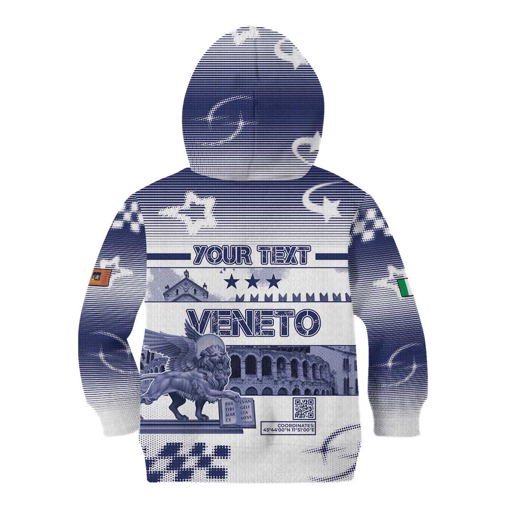Personalized Italy Veneto Kid Hoodie Lion Saint Mark Of Venetian Republic - Wonder Print Shop
