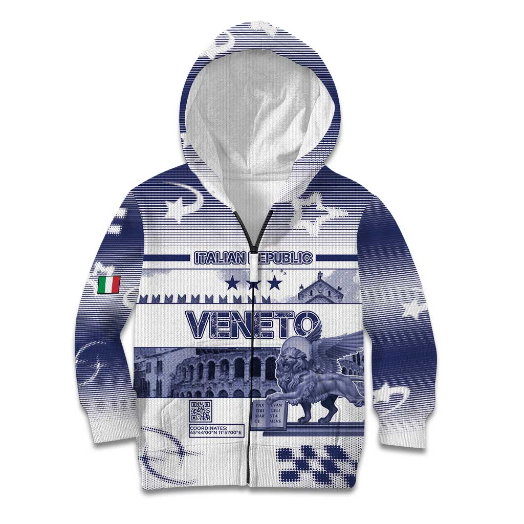 Personalized Italy Veneto Kid Hoodie Lion Saint Mark Of Venetian Republic - Wonder Print Shop