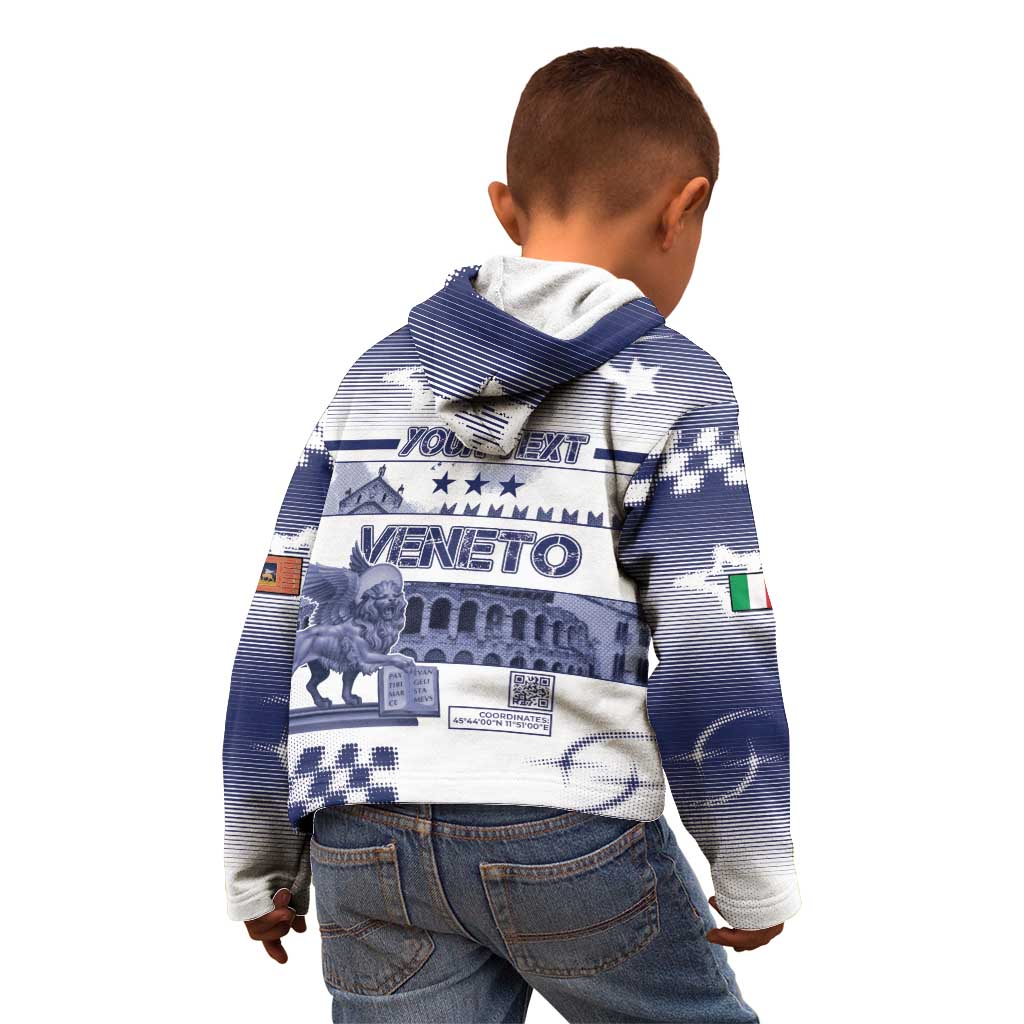 Personalized Italy Veneto Kid Hoodie Lion Saint Mark Of Venetian Republic - Wonder Print Shop