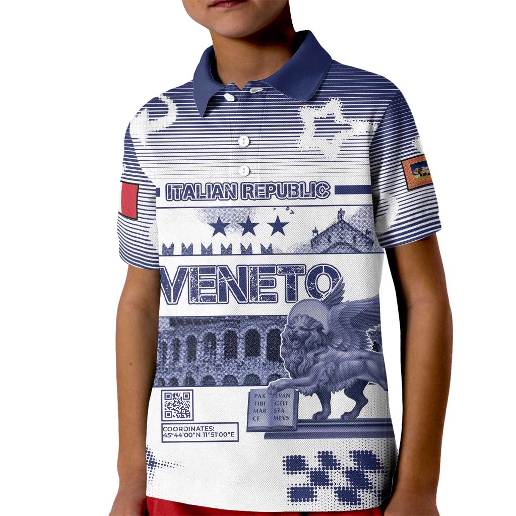 Personalized Italy Veneto Kid Polo Shirt Lion Saint Mark Of Venetian Republic - Wonder Print Shop