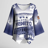 Personalized Italy Veneto Kimono Sleeve Blouse Lion Saint Mark Of Venetian Republic - Wonder Print Shop