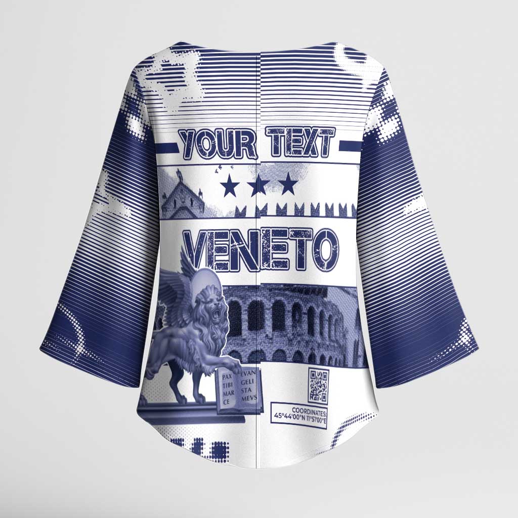 Personalized Italy Veneto Kimono Sleeve Blouse Lion Saint Mark Of Venetian Republic - Wonder Print Shop