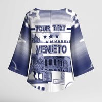Personalized Italy Veneto Kimono Sleeve Blouse Lion Saint Mark Of Venetian Republic - Wonder Print Shop