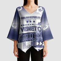 Personalized Italy Veneto Kimono Sleeve Blouse Lion Saint Mark Of Venetian Republic - Wonder Print Shop
