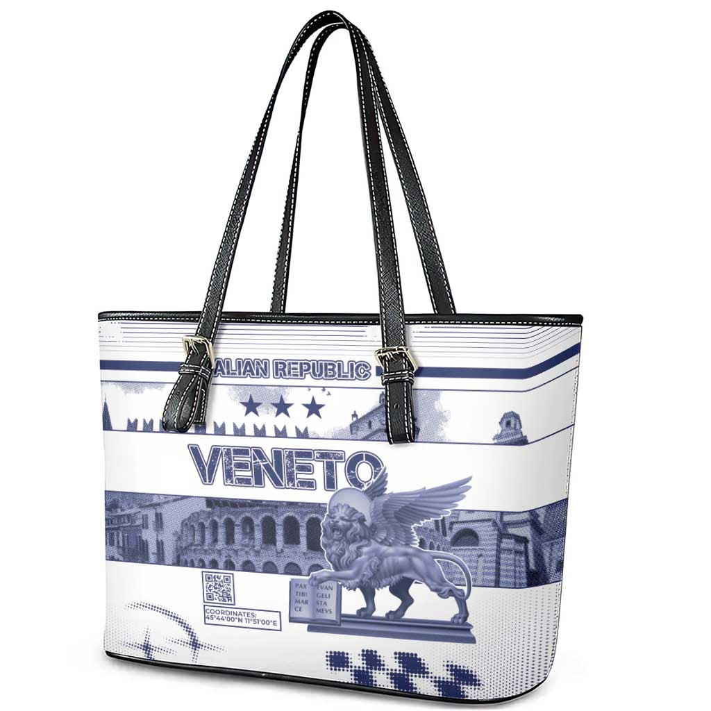 Italy Veneto Leather Tote Bag Lion Saint Mark Of Venetian Republic - Wonder Print Shop