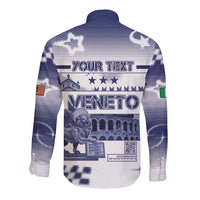 Personalized Italy Veneto Long Sleeve Button Shirt Lion Saint Mark Of Venetian Republic - Wonder Print Shop