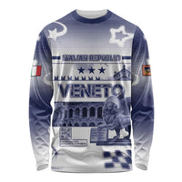 Personalized Italy Veneto Long Sleeve Shirt Lion Saint Mark Of Venetian Republic - Wonder Print Shop