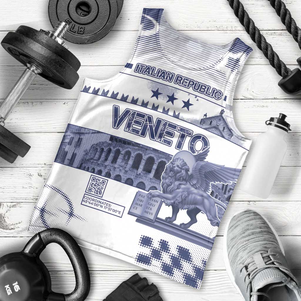 Personalized Italy Veneto Men Tank Top Lion Saint Mark Of Venetian Republic - Wonder Print Shop