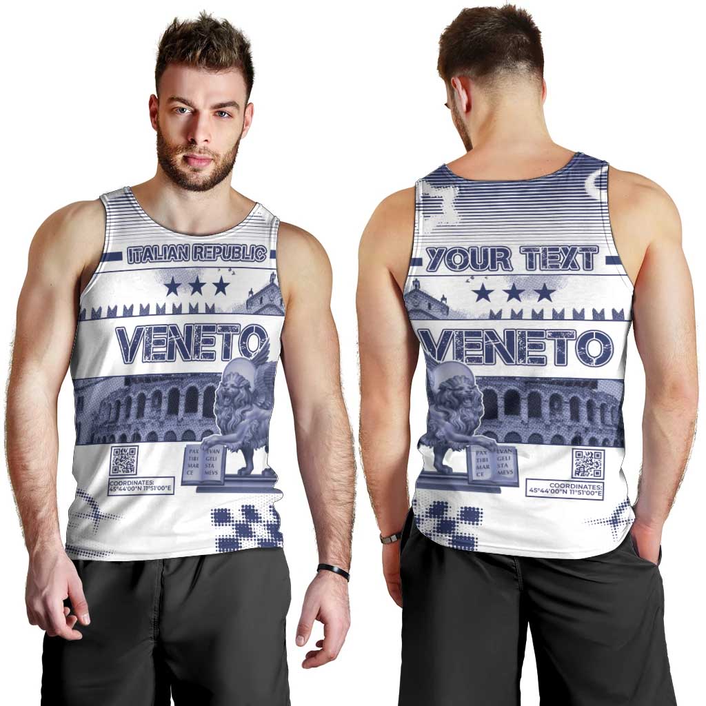 Personalized Italy Veneto Men Tank Top Lion Saint Mark Of Venetian Republic - Wonder Print Shop