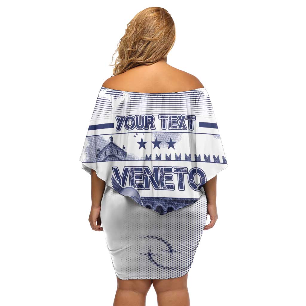 Personalized Italy Veneto Off Shoulder Short Dress Lion Saint Mark Of Venetian Republic - Wonder Print Shop