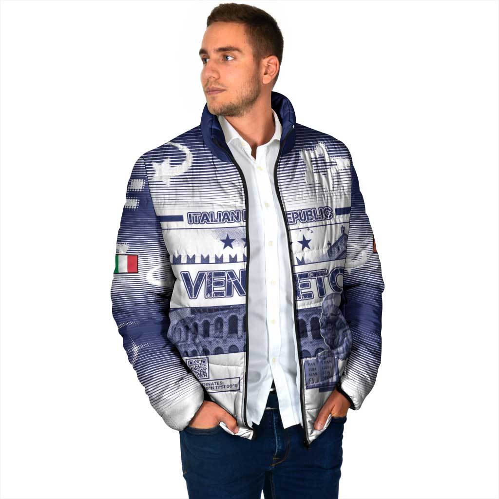 Personalized Italy Veneto Padded Jacket Lion Saint Mark Of Venetian Republic - Wonder Print Shop