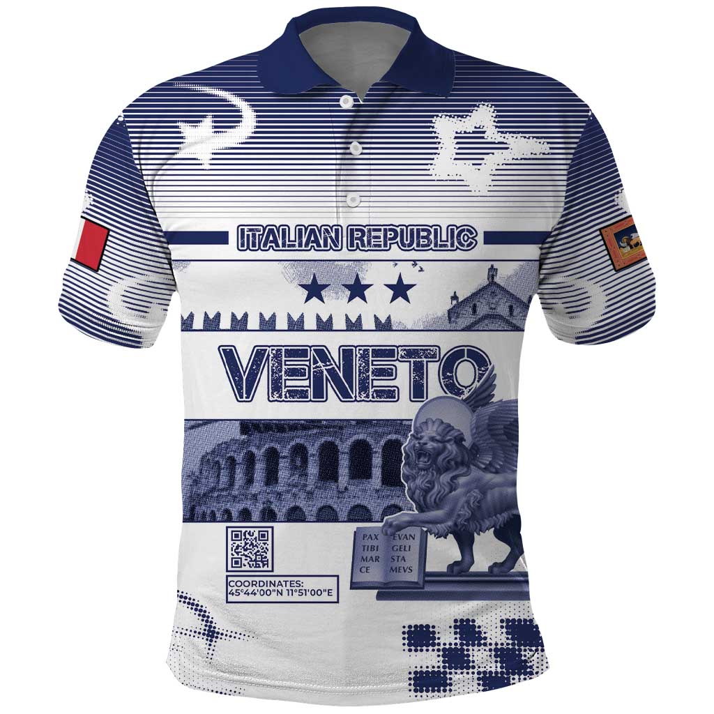 Personalized Italy Veneto Polo Shirt Lion Saint Mark Of Venetian Republic - Wonder Print Shop