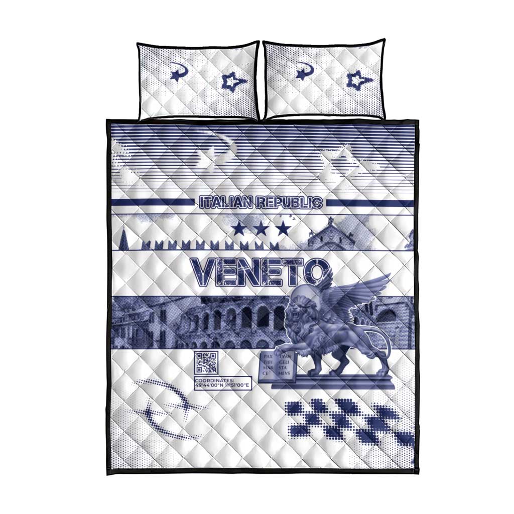 Italy Veneto Quilt Bed Set Lion Saint Mark Of Venetian Republic - Wonder Print Shop
