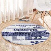 Italy Veneto Round Carpet Lion Saint Mark Of Venetian Republic - Wonder Print Shop