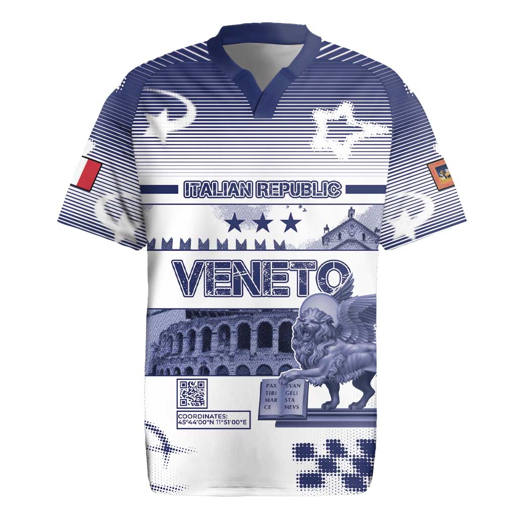 Personalized Italy Veneto Rugby Jersey Lion Saint Mark Of Venetian Republic - Wonder Print Shop